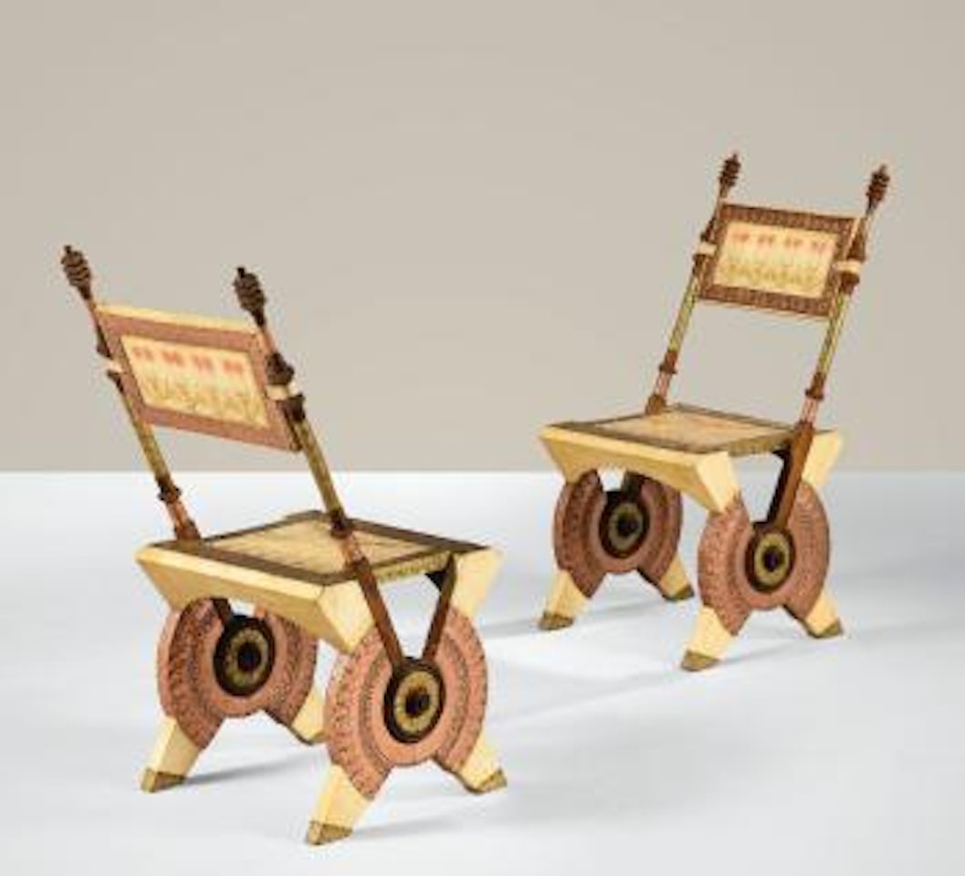 Paire De Chaises by Carlo Bugatti