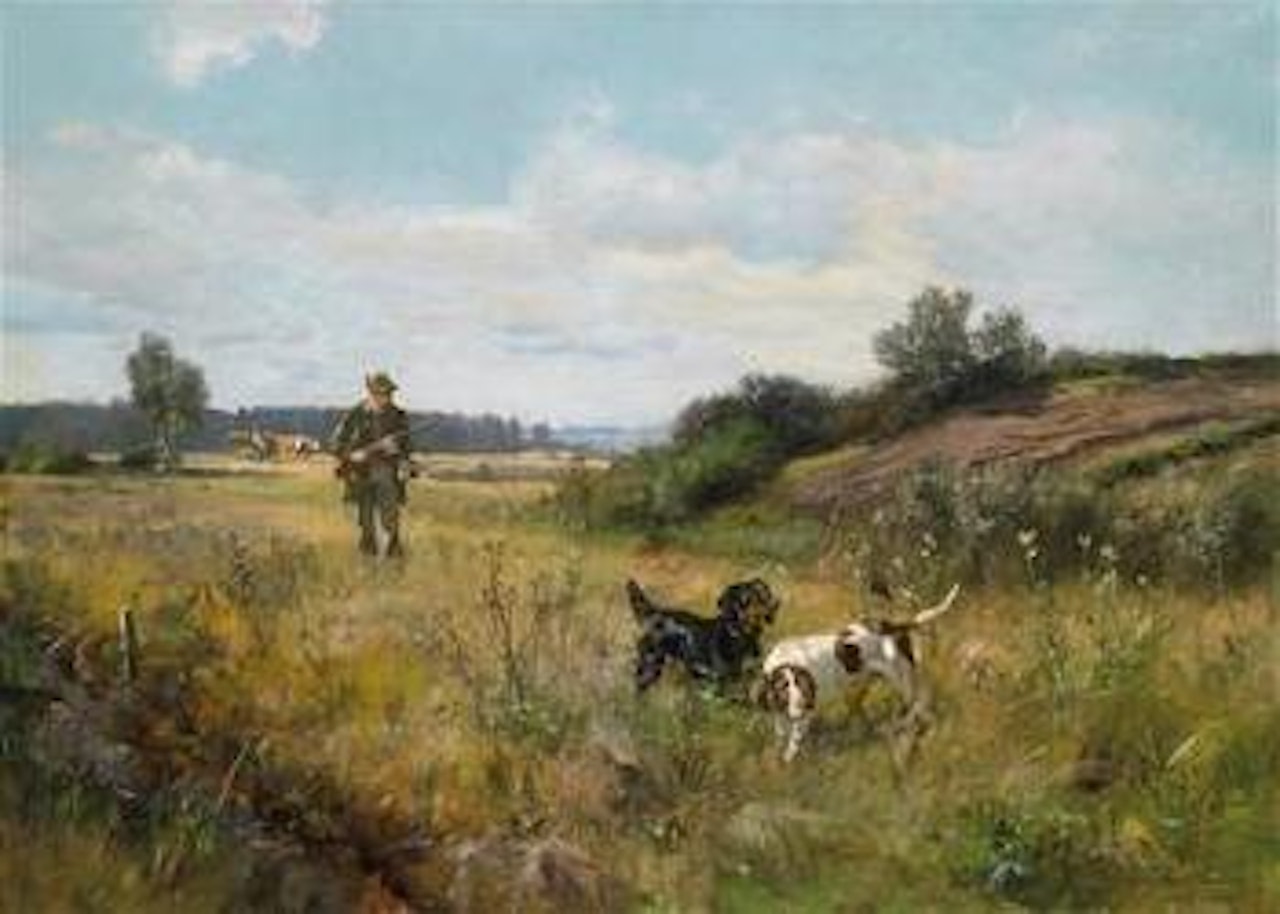 Self portrait on the partridge shoot by Josef Schmitzberger