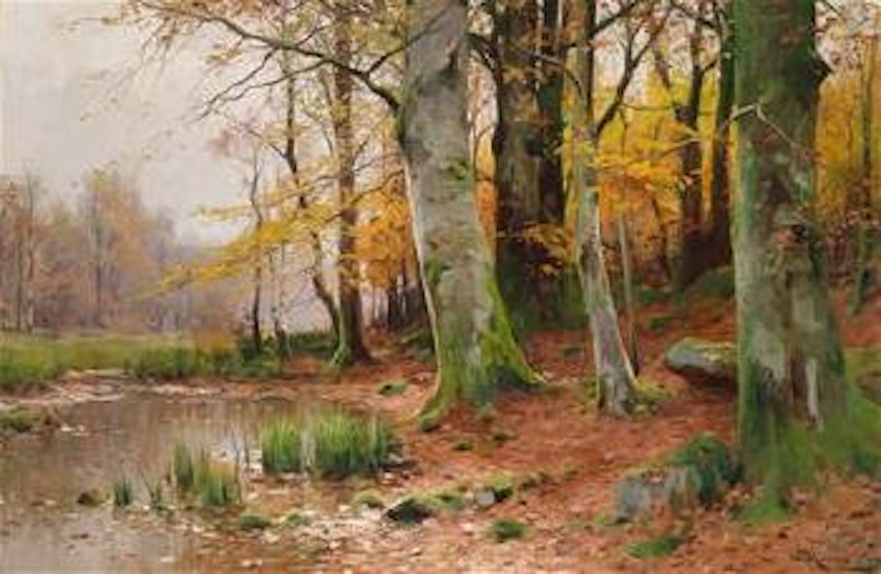 Autumn landscape by Walter Moras