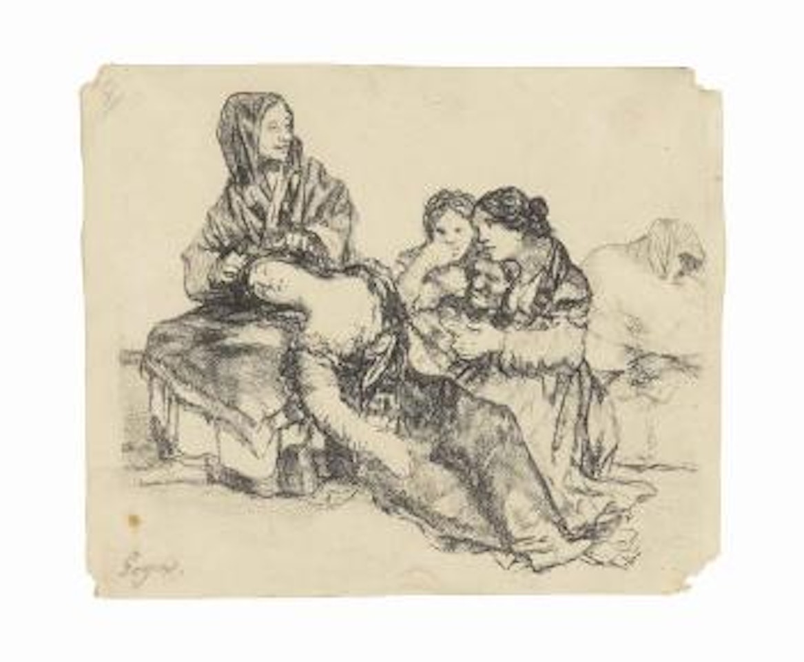 Group with sleeping woman (D. 277; H. 279) by Francisco José de Goya