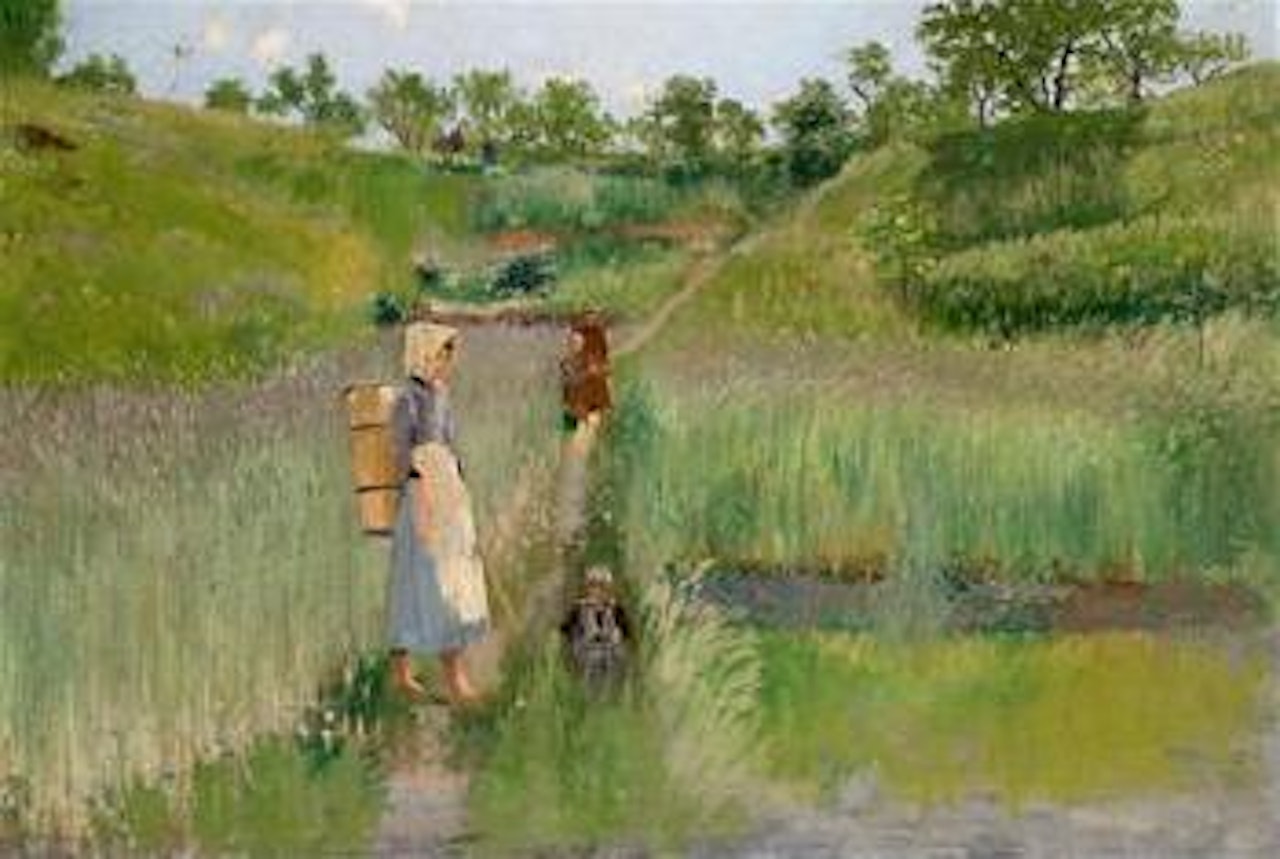 A summer's day near Samois by Theodor von Hörmann