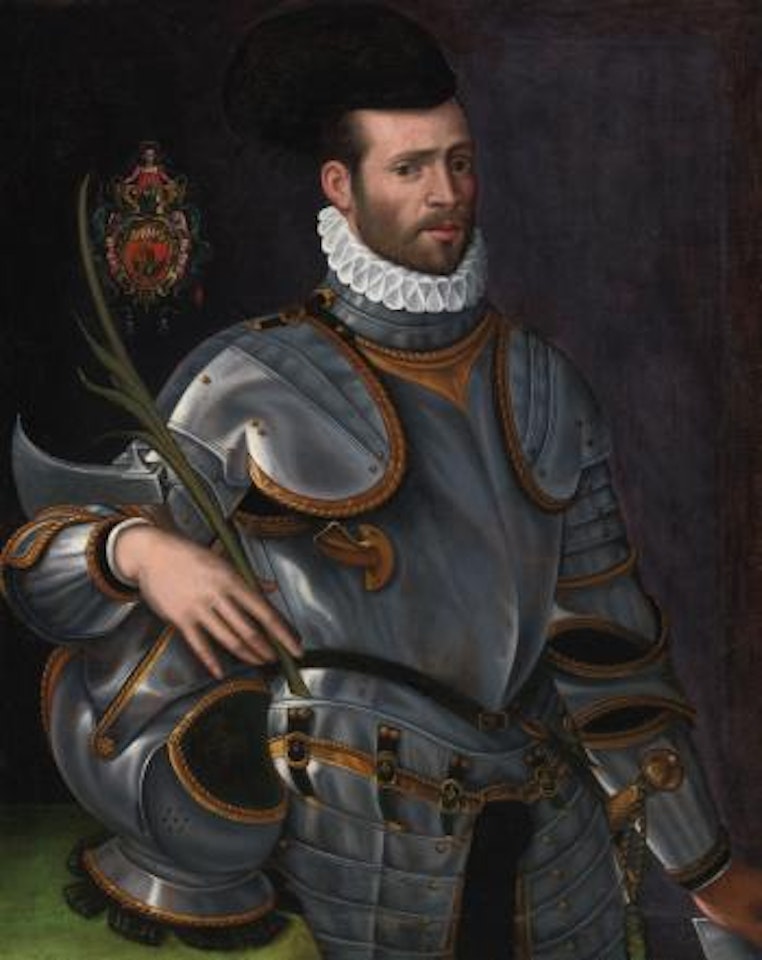 Portrait Of A Man, Said To Be Jacopo Boncompagni, Three-quarter Length, In Armor by BOLOGNESE SCHOOL