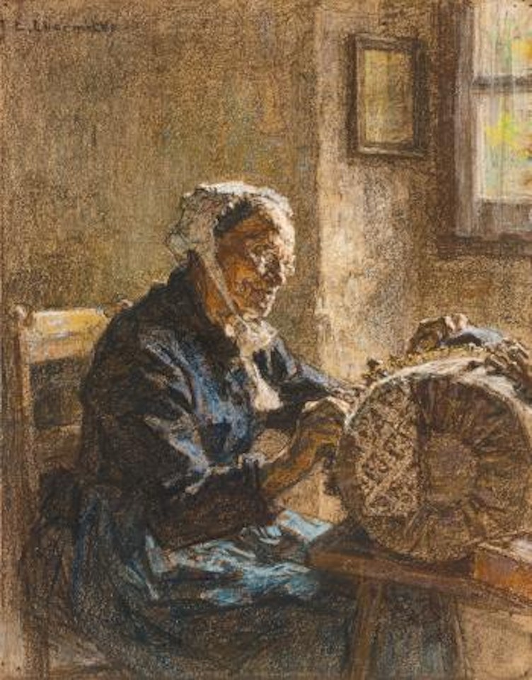 La Vieille Dentellière by Léon Augustin Lhermitte