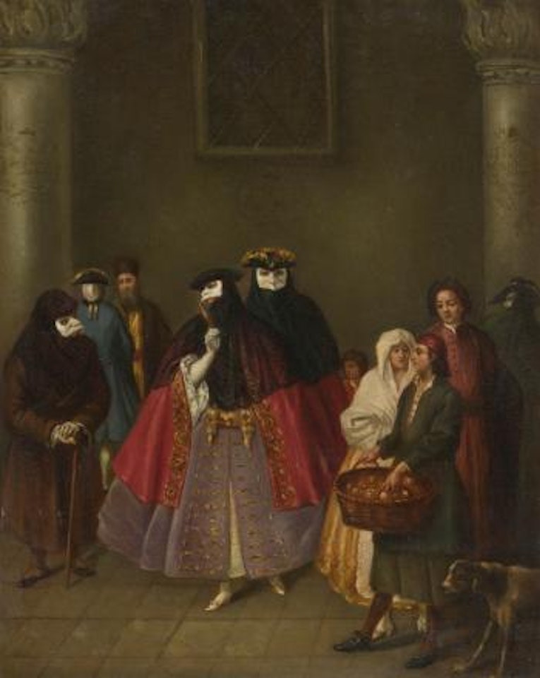 Meeting Of The Dominoes by Pietro Longhi