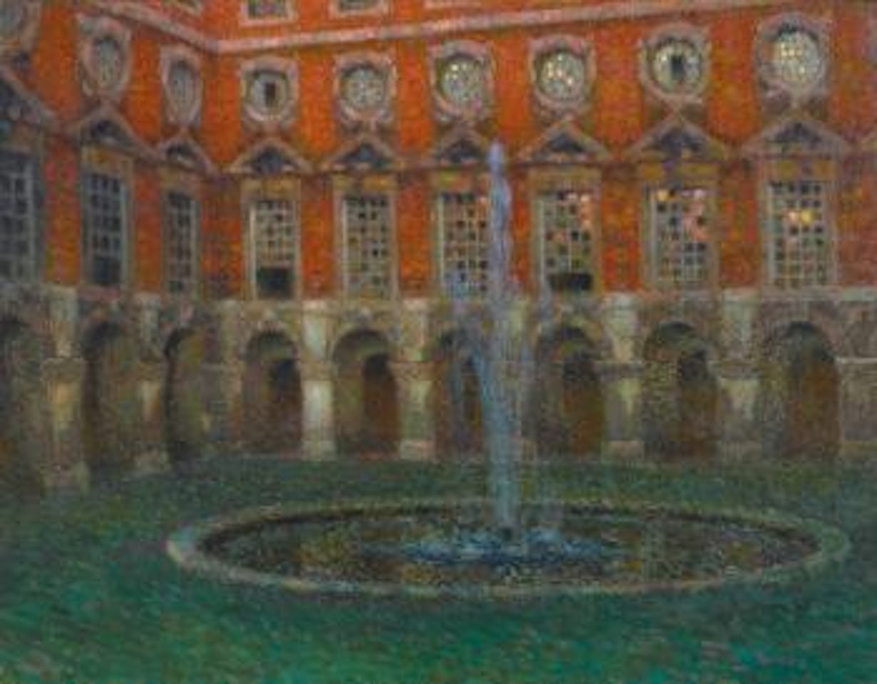 Fountain Court, Hampton Court by Henri Le Sidaner