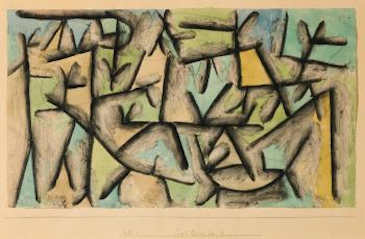 Jagd Revier Bei Sp. (Hunting Ground Near Sp.) by Paul Klee