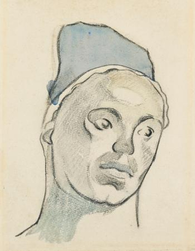 Étude De Tête De Femme Bretonne - Recto; Étude De Jambes - Verso by Paul Gauguin