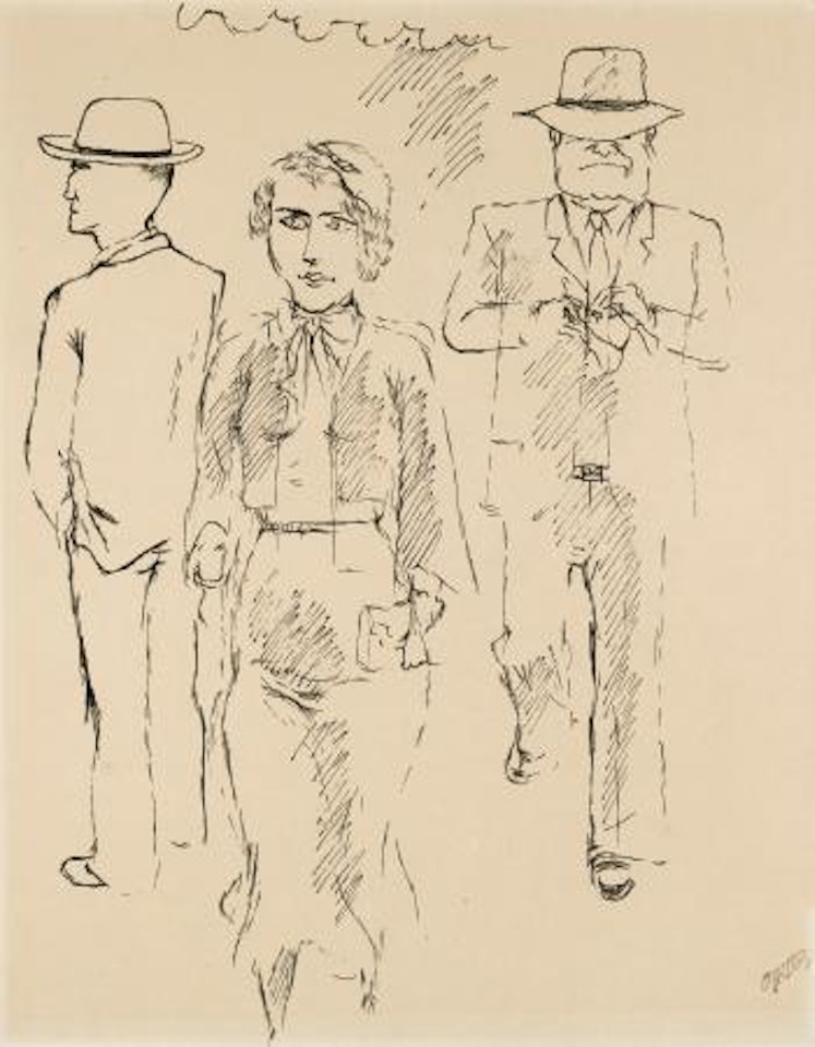Strassenszene, New York (Street Scene, New York) by George Grosz