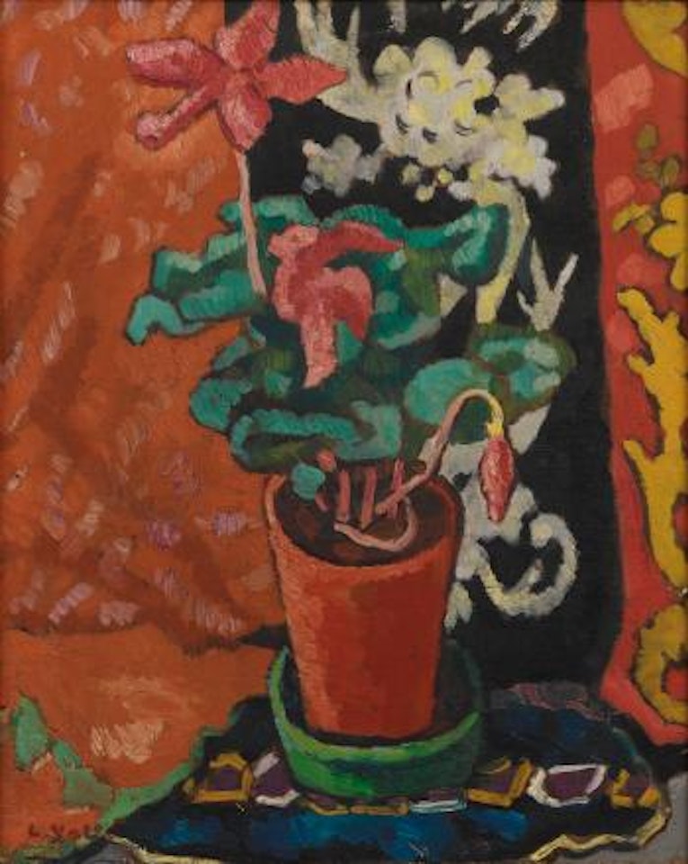Pot De Cyclamens by Louis Valtat