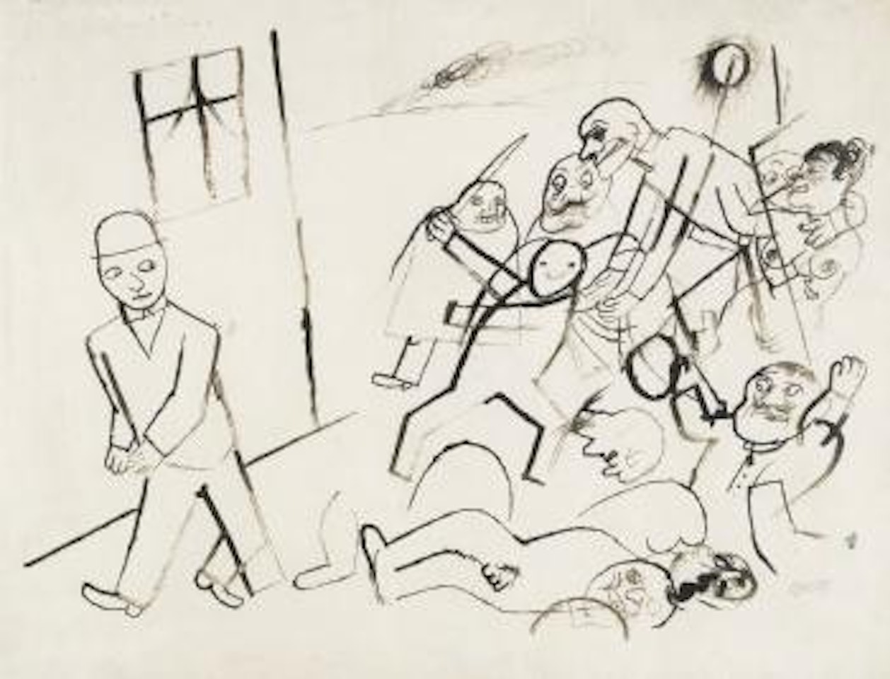 Strassenszene (Street Scene) by George Grosz