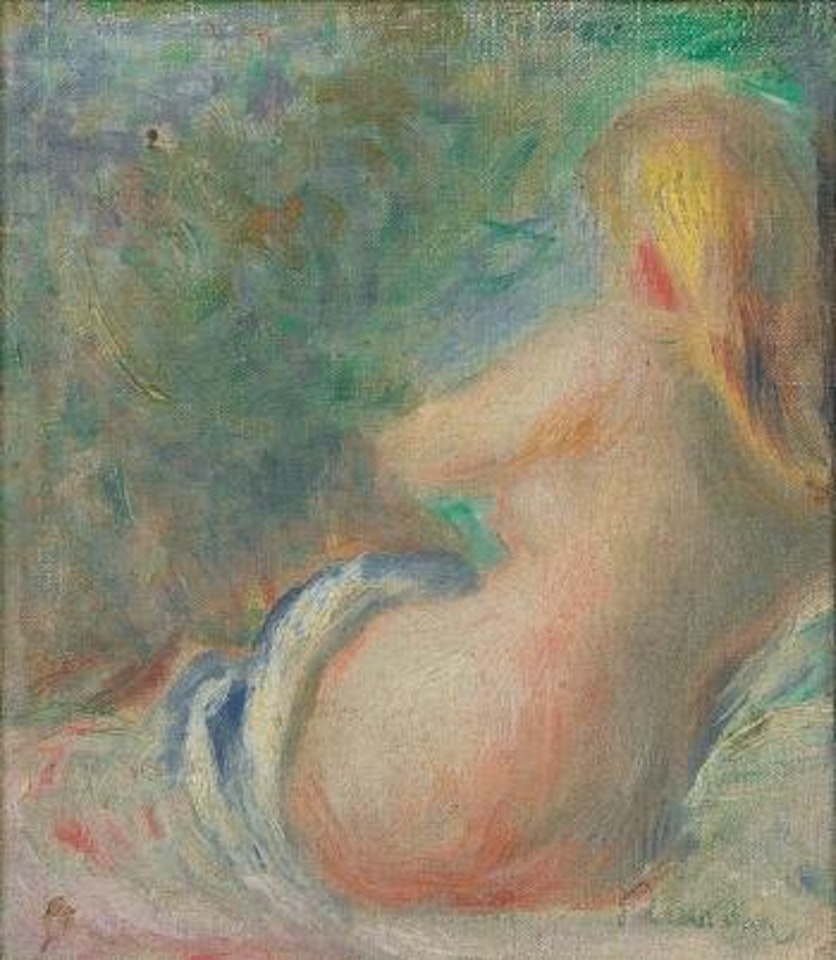 Nu Assis De Dos by Pierre-Auguste Renoir