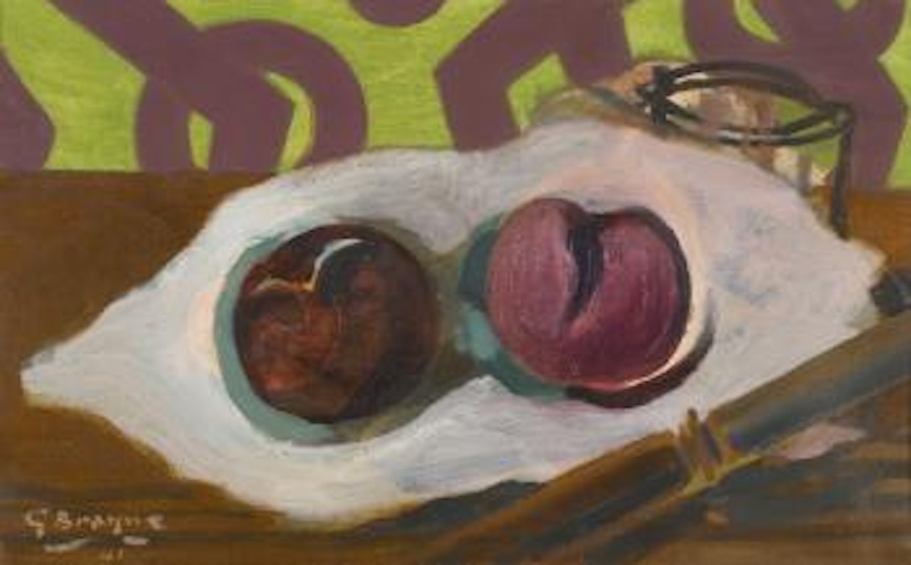 Verre, Pommes, Couteau by Georges Braque