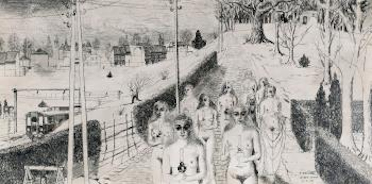 Le Bois Sacré by Paul Delvaux