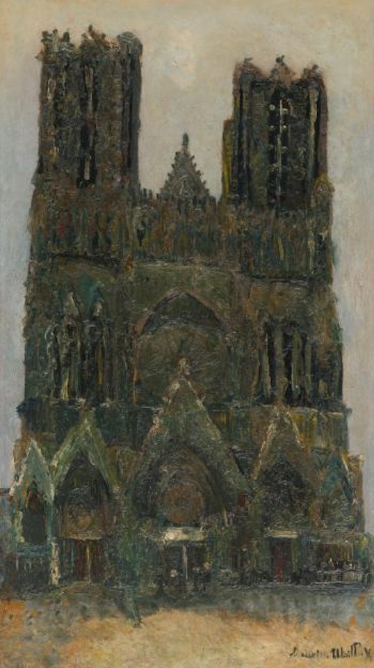 La Cathédrale De Reims (Marne) by Maurice Utrillo