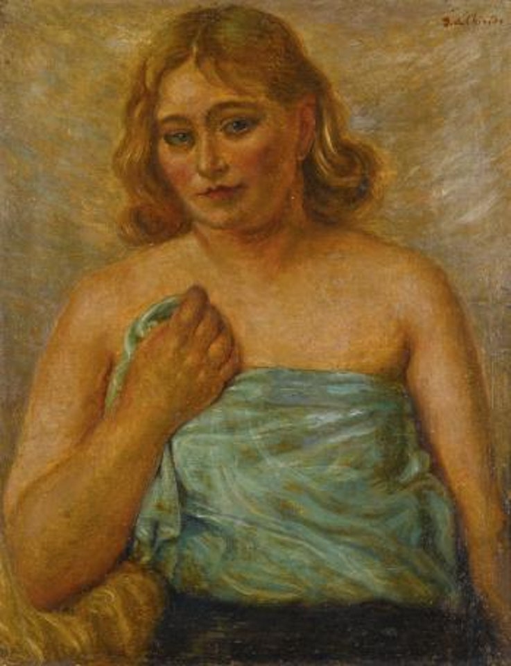 Ritratto Di Isabella In Posa Da Modella (Portrait Of Isabella Posing) by Giorgio de Chirico