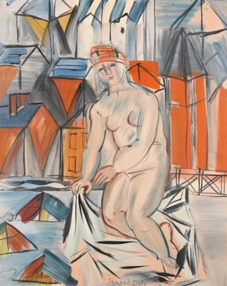 Baigneuse Aux Cabines by Raoul Dufy