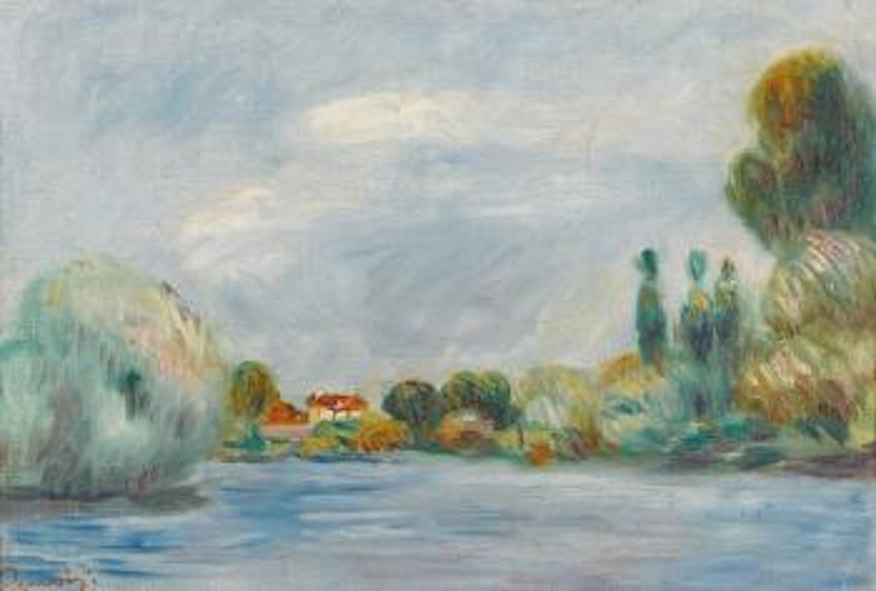 Maison Sur La Rive by Pierre-Auguste Renoir