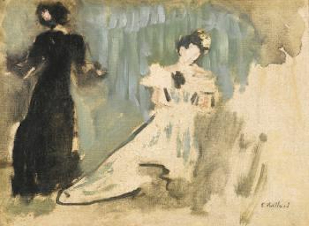 Deux Silhouettes De Femmes (Esquisse) by Édouard Vuillard