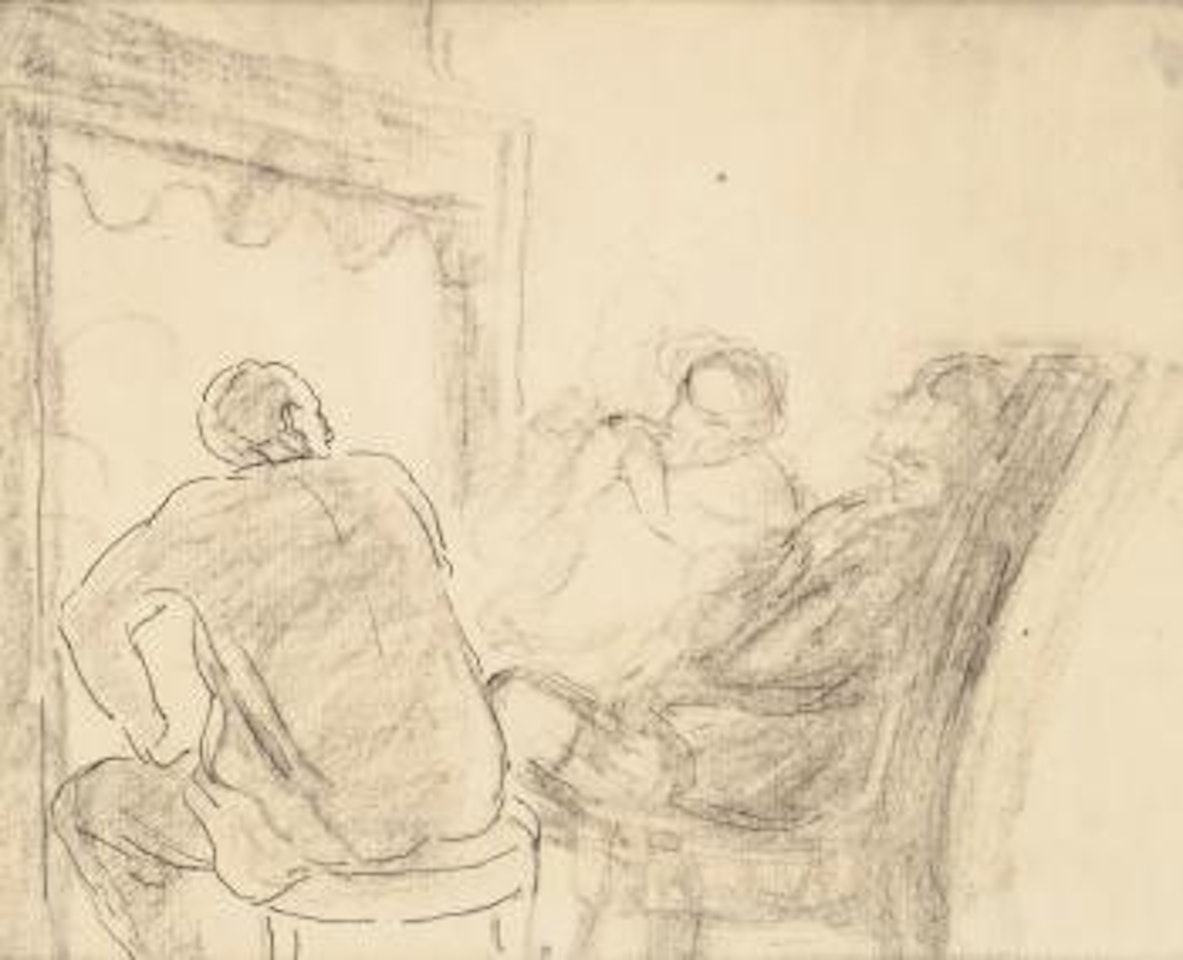 Au Coin Du Feu by Honoré Daumier