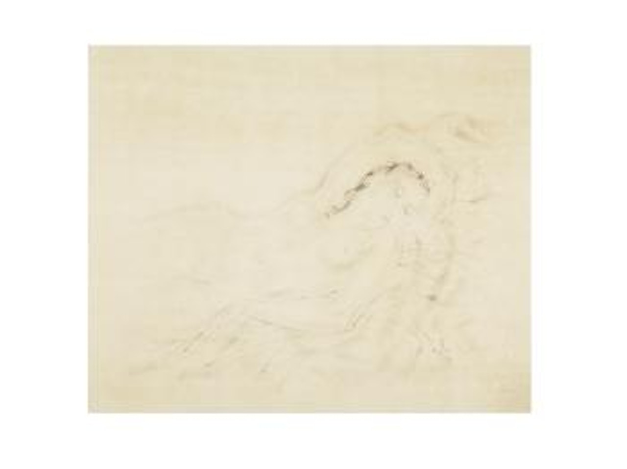 Woman in nude by Leonard Tsuguharu Foujita