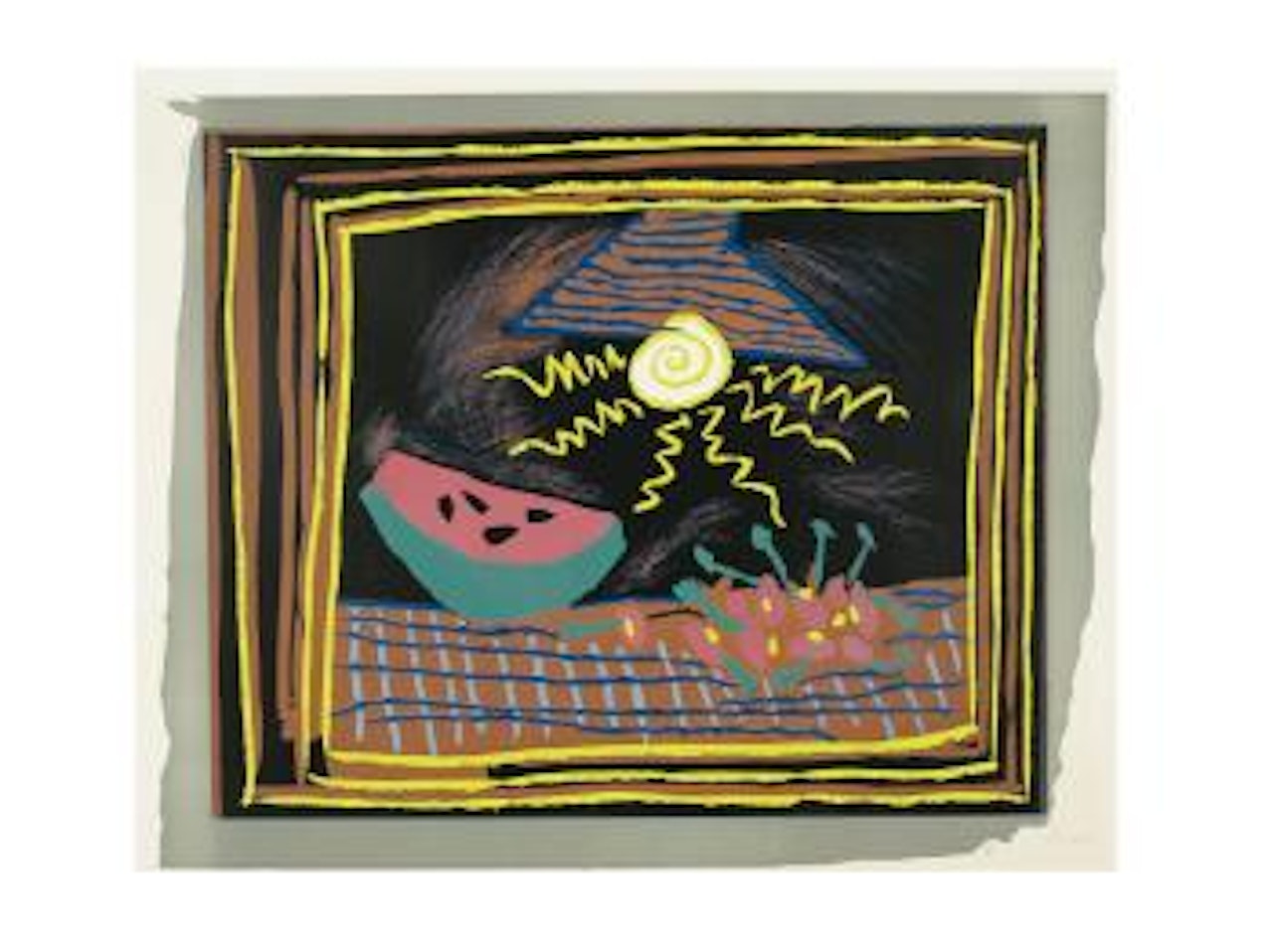 Still life with watermelon by Pablo Picasso