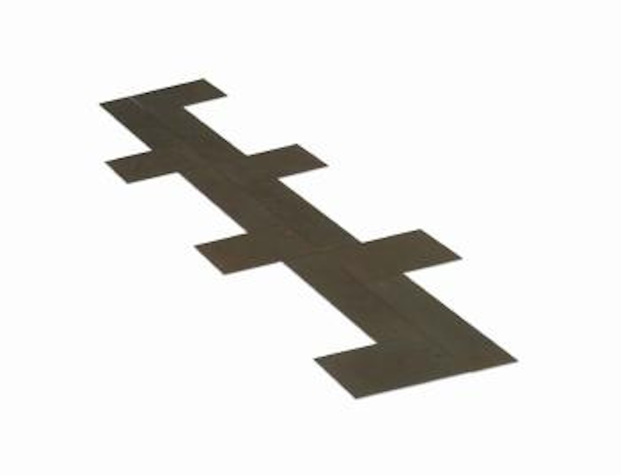 Aluminum Armed Exercise by Carl Andre