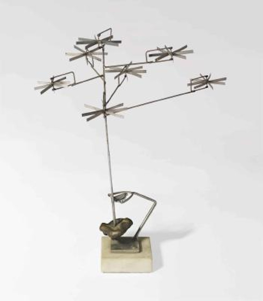 Seven Rotors With Bronze by George Rickey