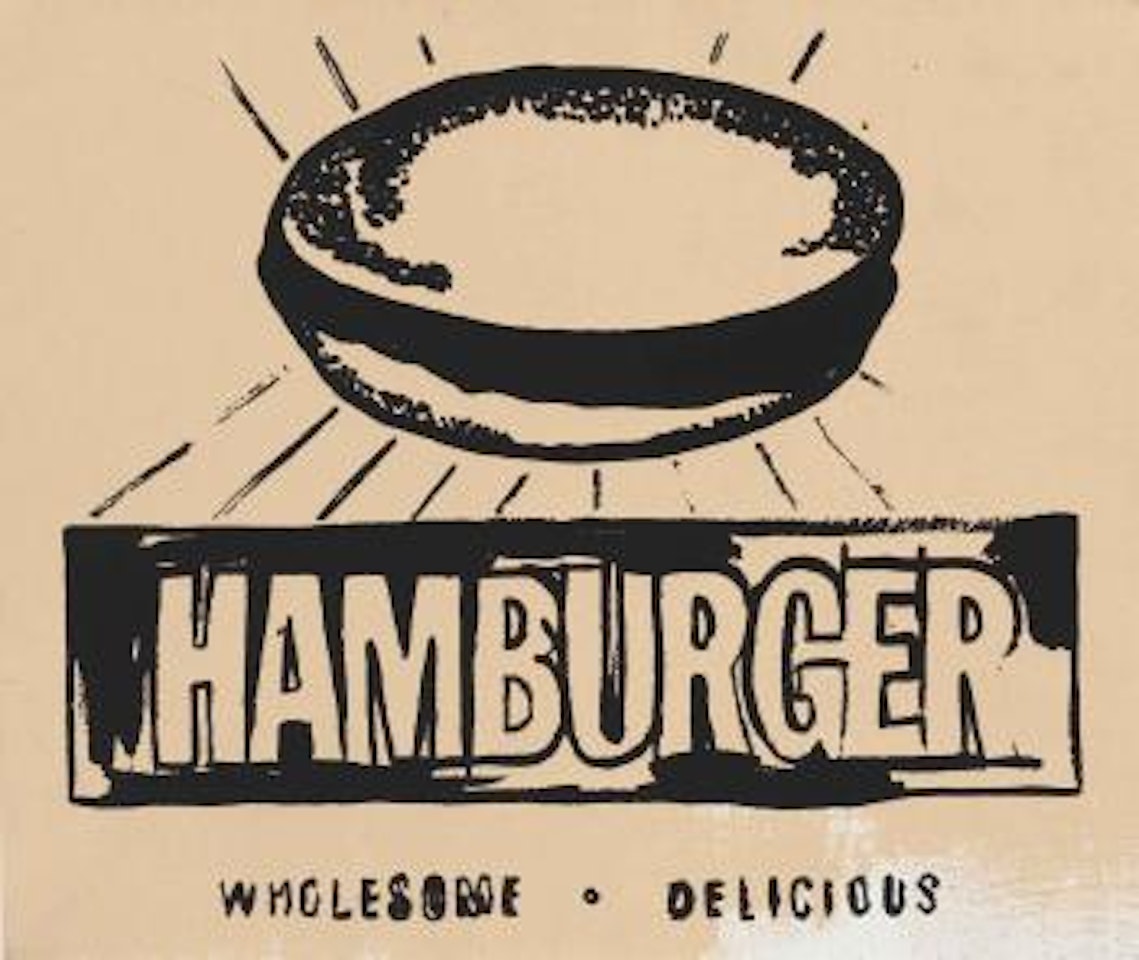 Hamburger (Beige) by Andy Warhol