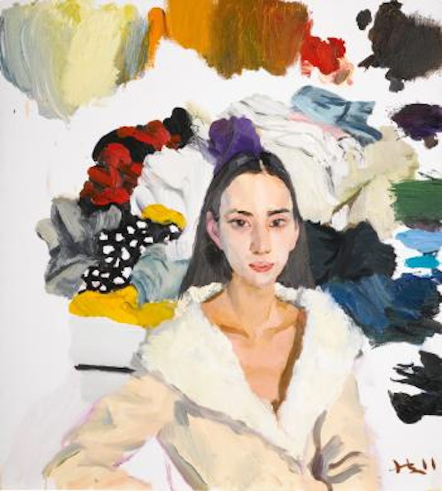 Girl In Front Of Wardrobe by Liu Xiaodong