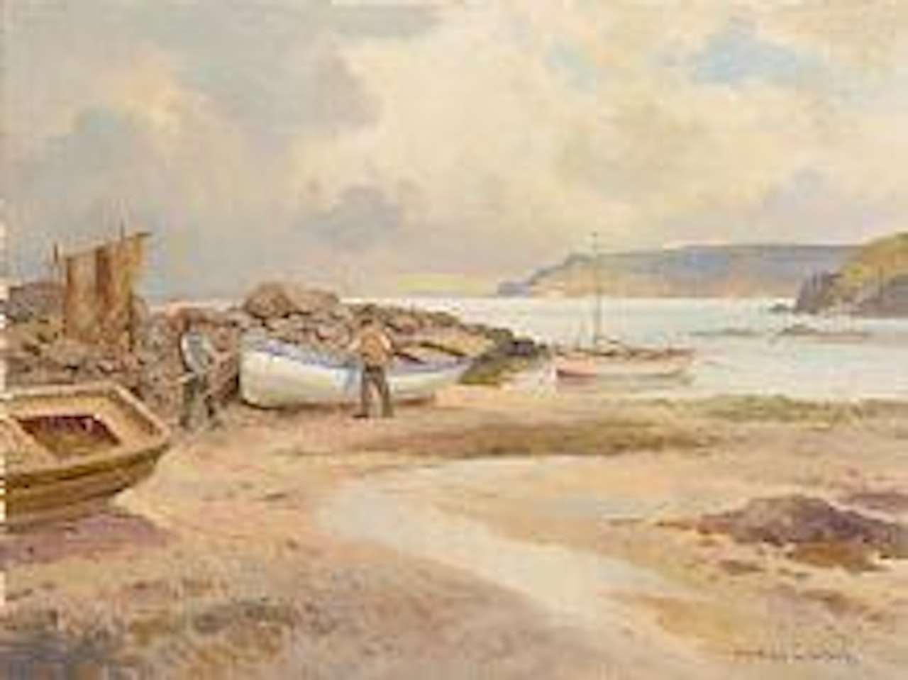 Low tide Rockport, Cushendun Co. Antrim by Maurice Canning Wilks