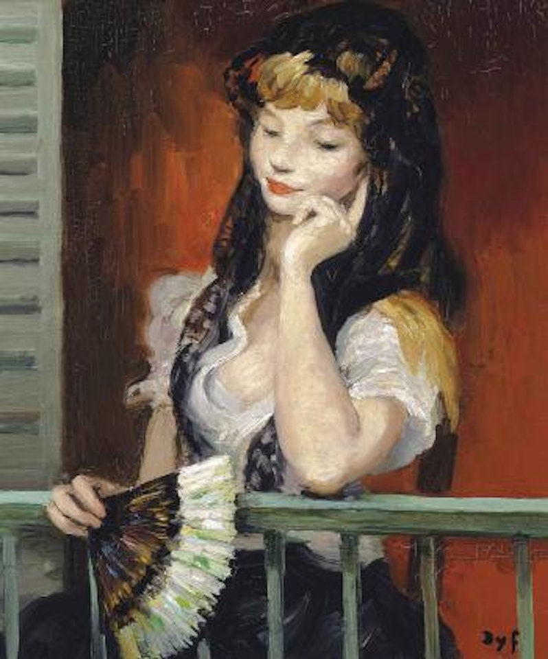 Claudine à l’éventail by Marcel Dyf