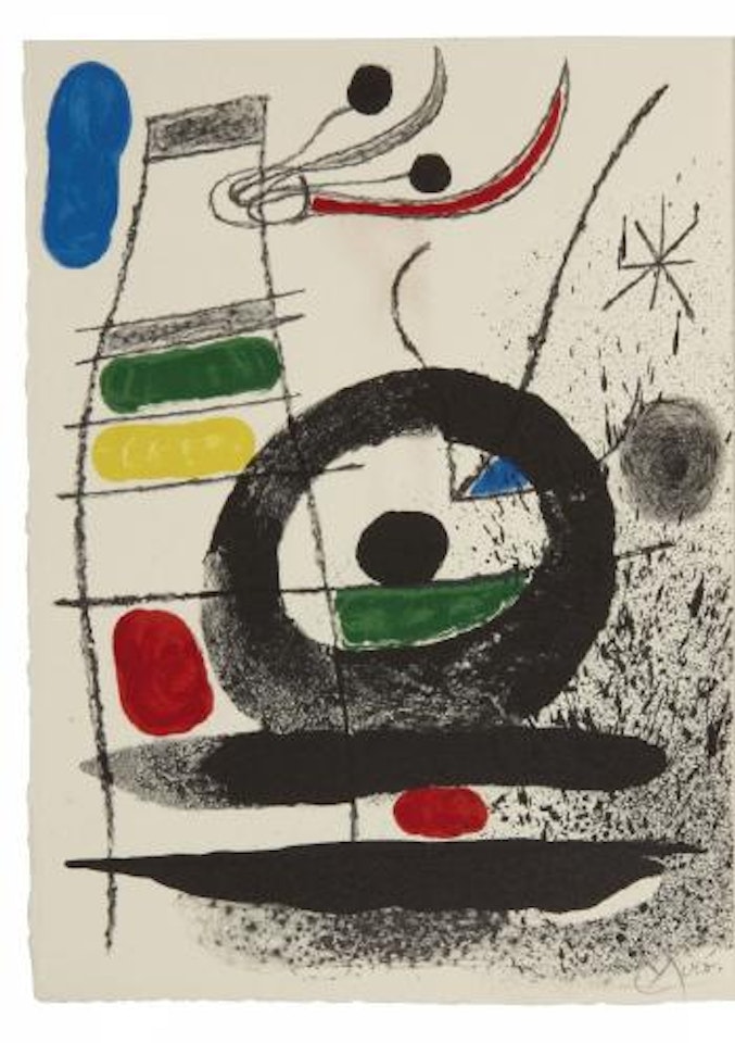 Frontispice pour Le chien de cœur de René Char by Joan Miró