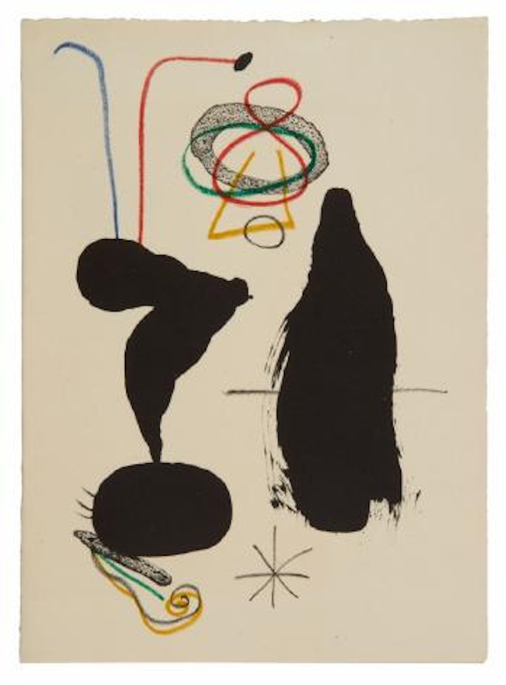 Frontispice pour Fête des arbres et du chasseur de René Char by Joan Miró