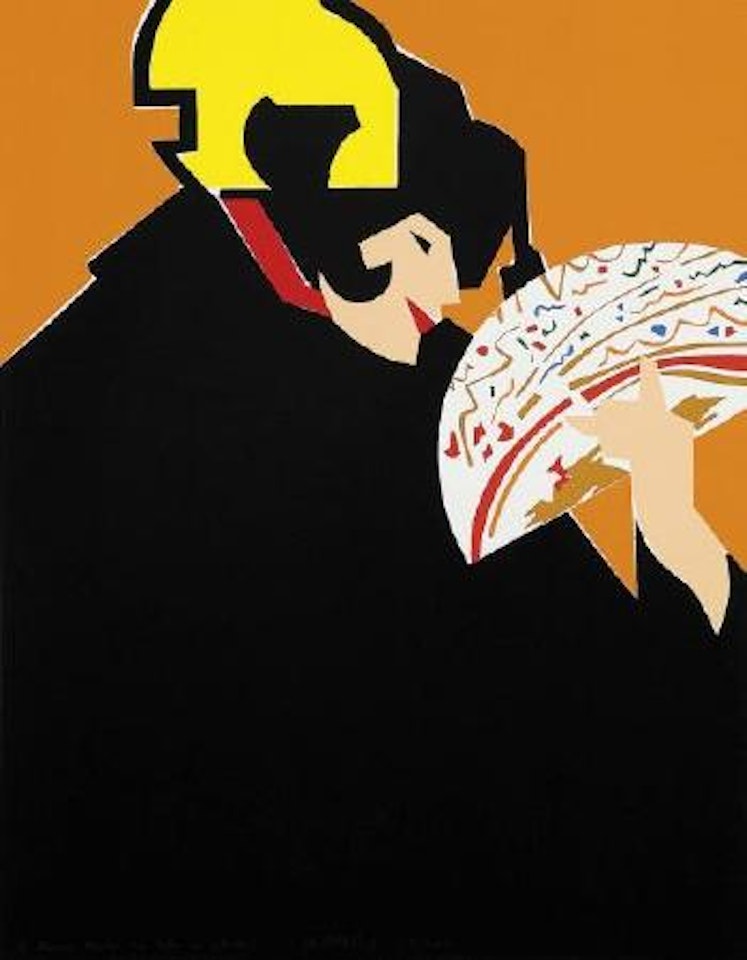 Perfil con abanico by Manolo Valdés