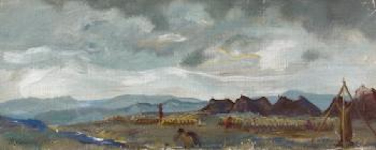 Campement sur la route du Cachemire by Alexander Evgenievich Yakovlev