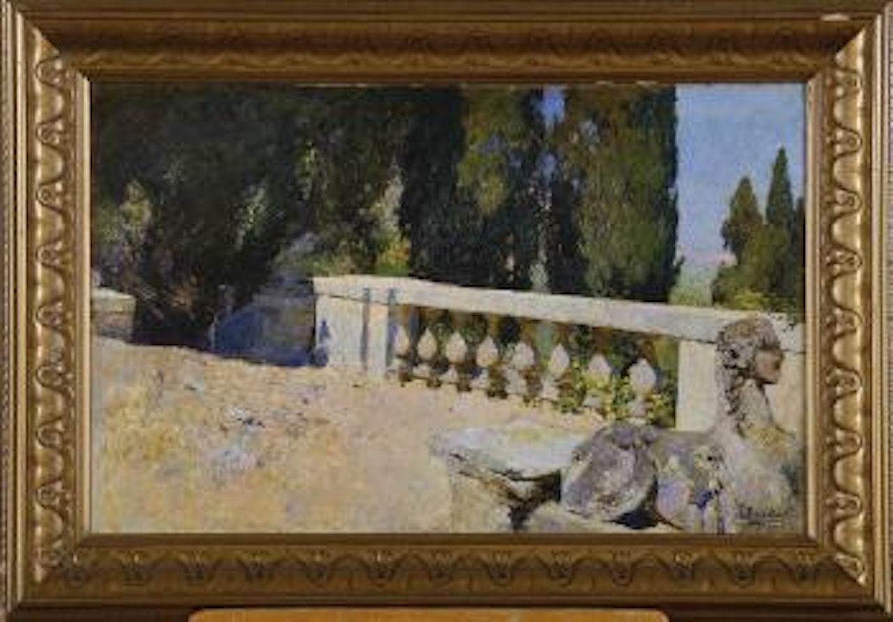 Jardin français by Santiago Rusiñol Y Prats