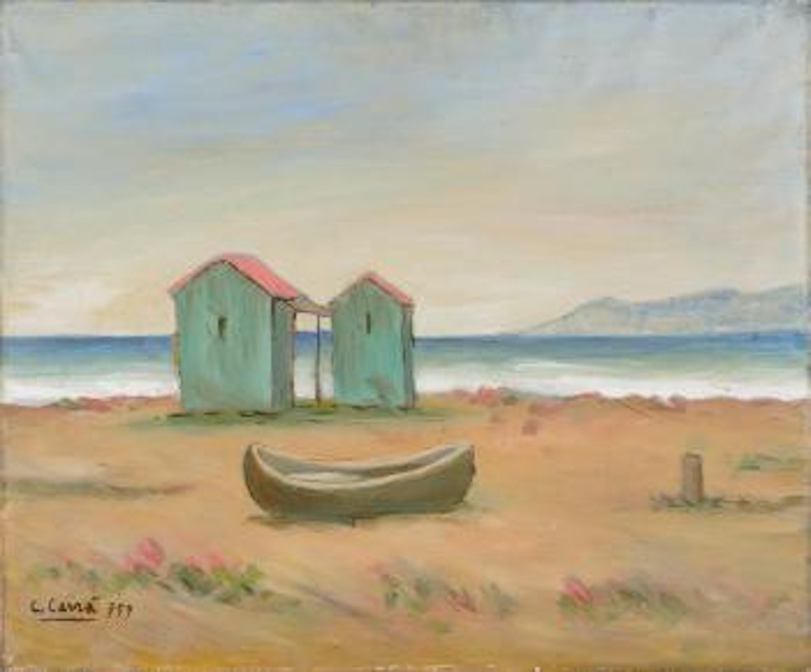 Capanni a Forte dei Marmi by Carlo Carra