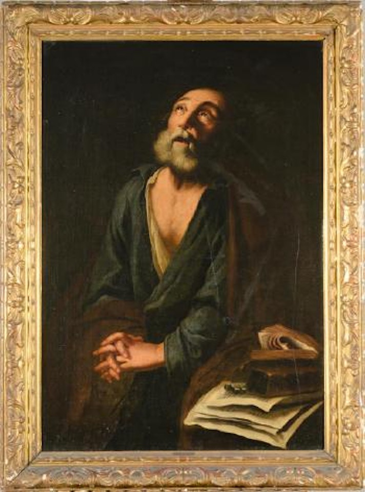 San Pietro in preghiera (le lacrime di San Pietro) by Neapolitan School