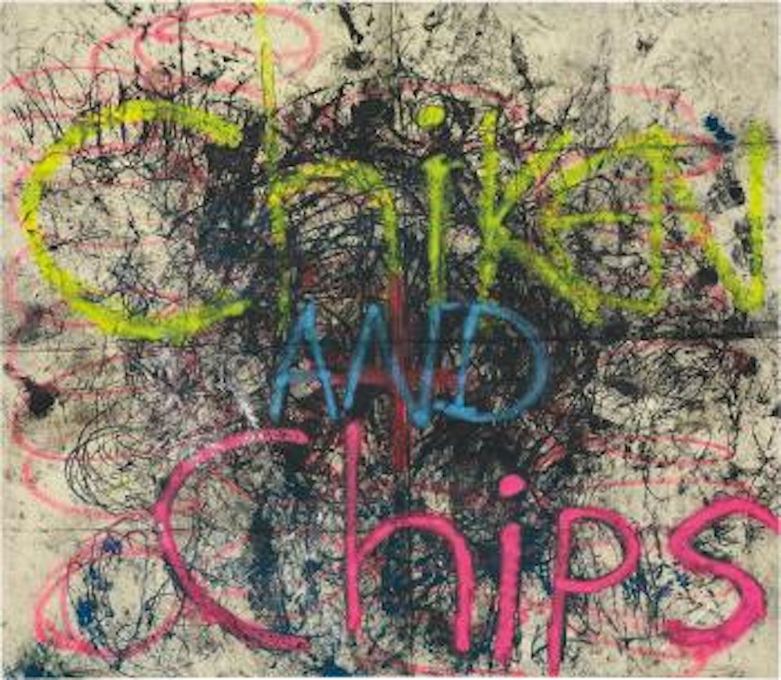 Untitled (Chicken and Chips) by Oscar Murillo