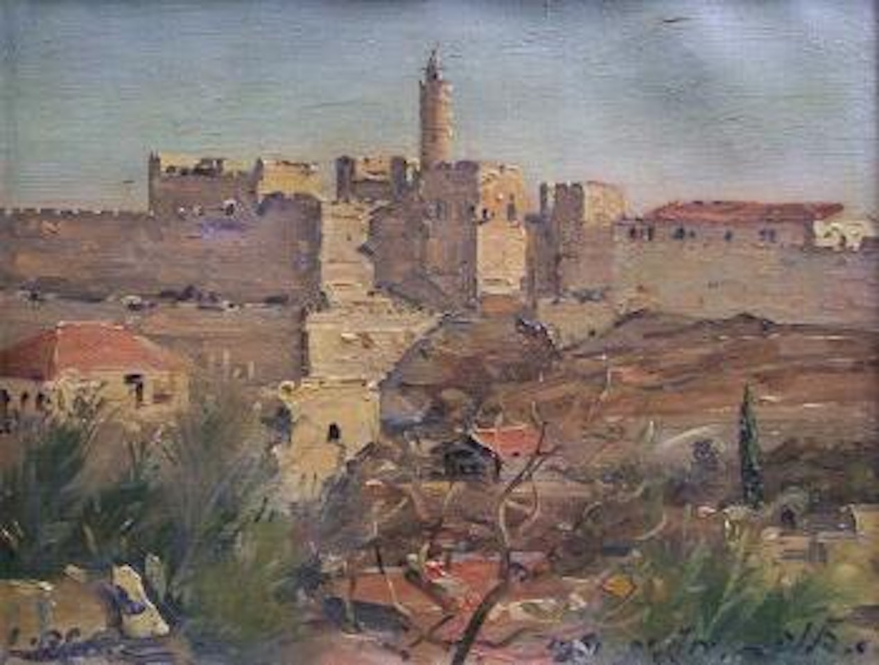 View of Jerusalem by Ludwig Blum
