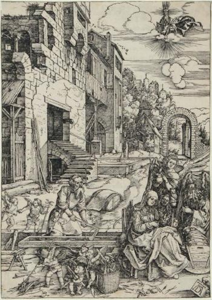 La Sacra Famiglia in Egitto by Albrecht Dürer