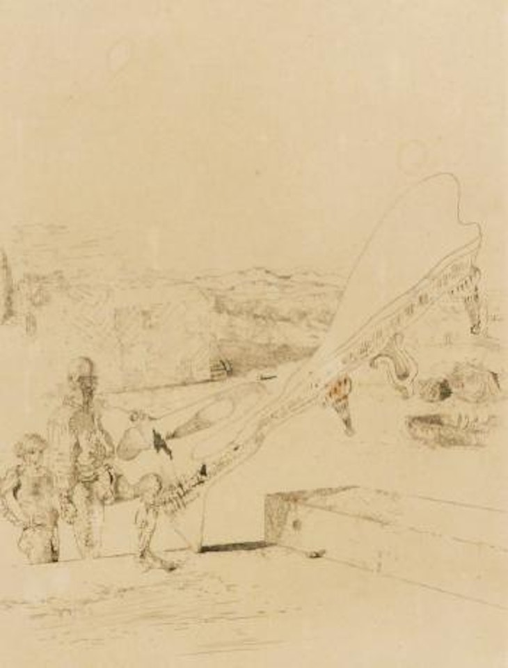 Les chants de Maldoror, the piano (Memory of music) by Salvador Dali