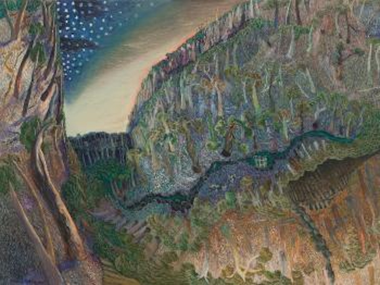 Day And Night Landscape by William Francis Robinson