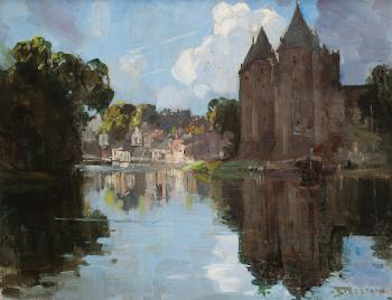 Josselyn, Brittany by Arthur Ernest Streeton