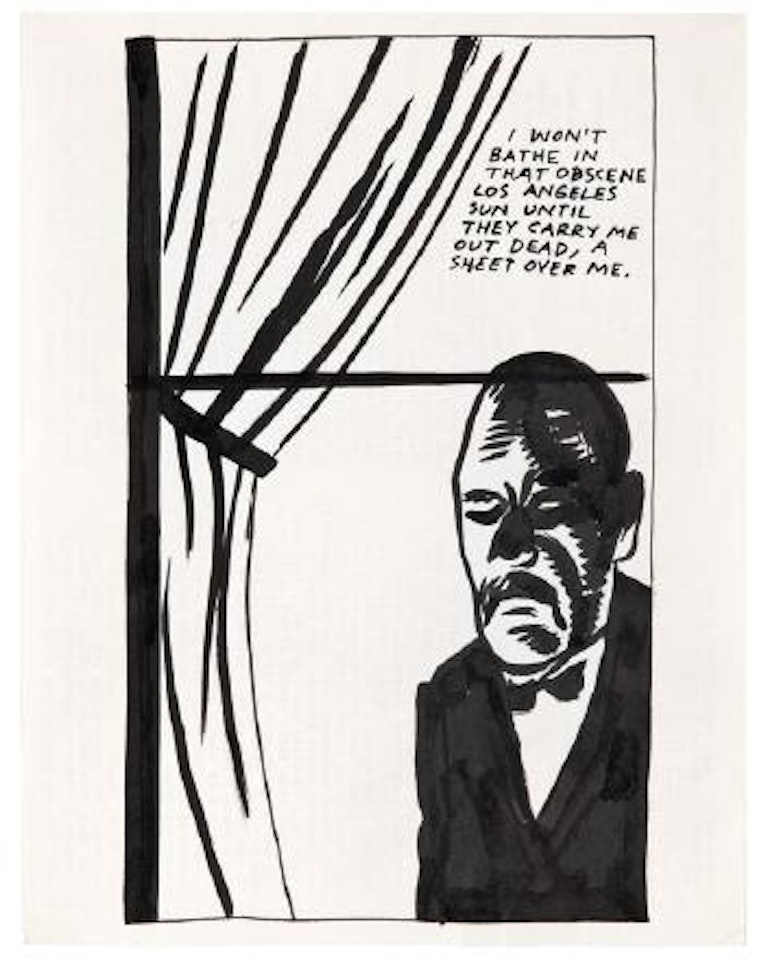 Untitled (I Won't Bathe...) by Raymond Pettibon