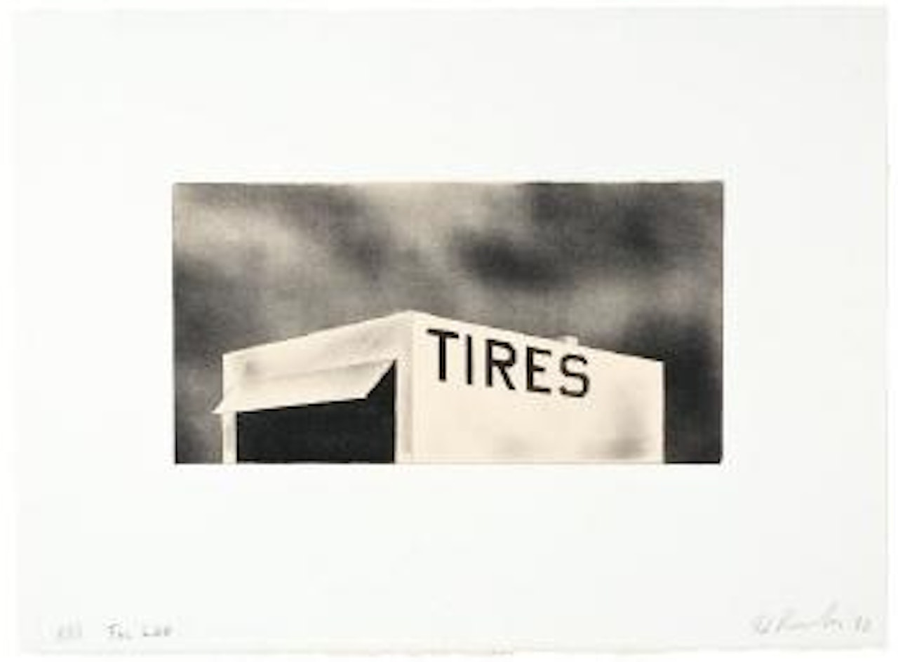 Tires (from Archi-Props series) by Ed Ruscha