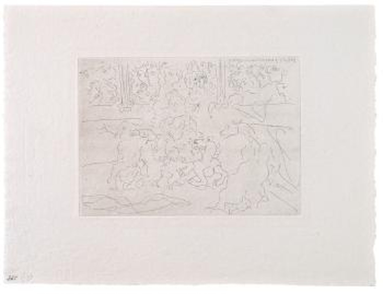 Taureau et Chevaux Dans l'Arène (from La Suite Vollard) by Pablo Picasso