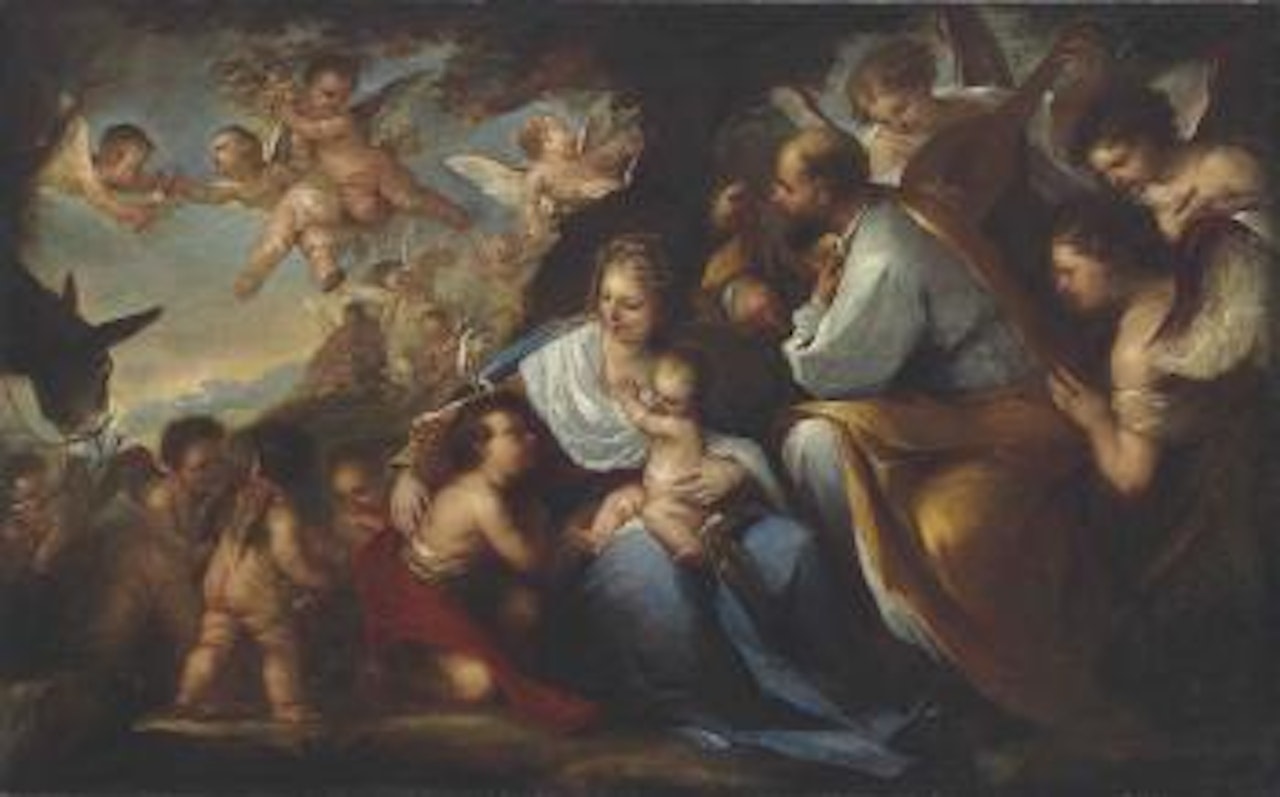 The Rest on the Flight into Egypt by Circle of Luca Giordano