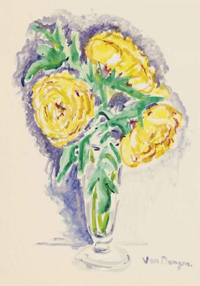 Bouquet de fleurs jaunes by Kees van Dongen