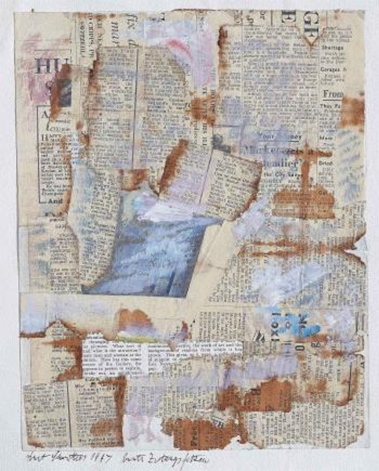 Bunte Zeitungsfetzen (Colourful Newspaper Shreds) by Kurt Schwitters